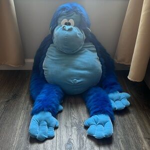 Huge Blue Gorilla Stuffed Animal 39” Doll